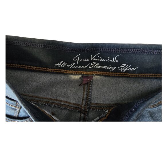 Gloria Vanderbilt S 8 Short Missy Slim Leg Blue Jeans, Excellent Condition - Picture 5 of 6